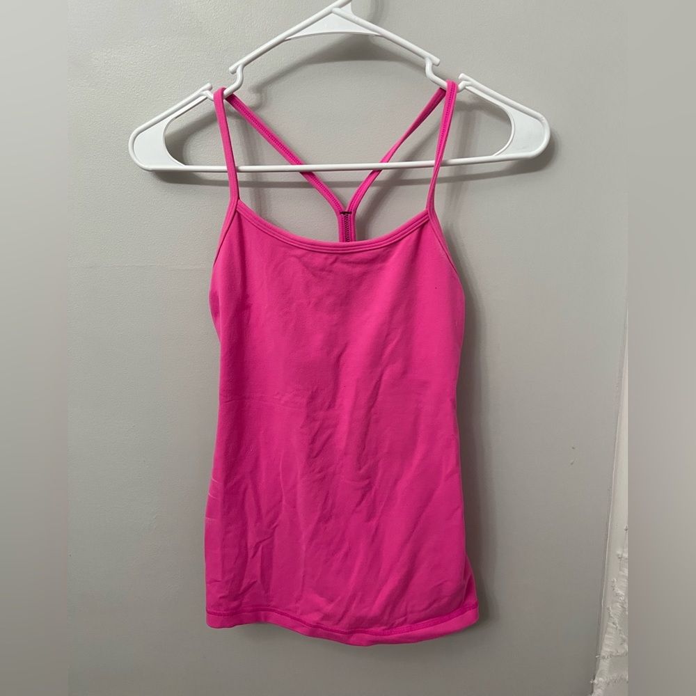 Lululemon pink tank top size 4